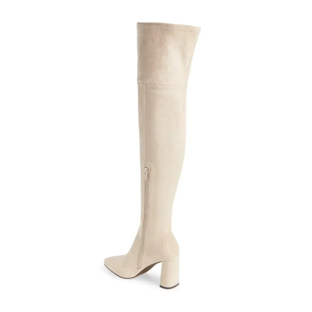 Jeffrey Campbell Parisah Over the Knee Boot In Ice Suede Size 6